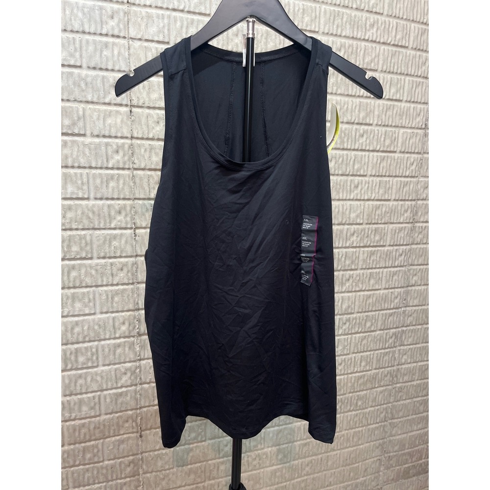 All in Motion Black Essential Racerback Tank Top XXL Quick Dry Athletic Fit Kids